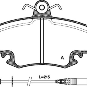 Pastiglia Freno - Set Peu-Ren -Dac - BPA0141.32