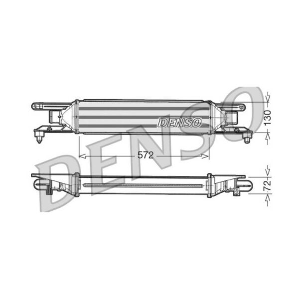 DENSO DIT09105 Intercooler per FIAT Grande Punto Hatchback 199