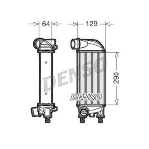 DENSO DIT09110 Intercooler per FIAT NUOVA 500 13 JTD
