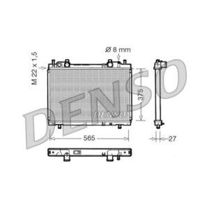 DENSO DRM09026 RADIATORE C/KIT Fiat BRAVO / BRAVA 19 19 D