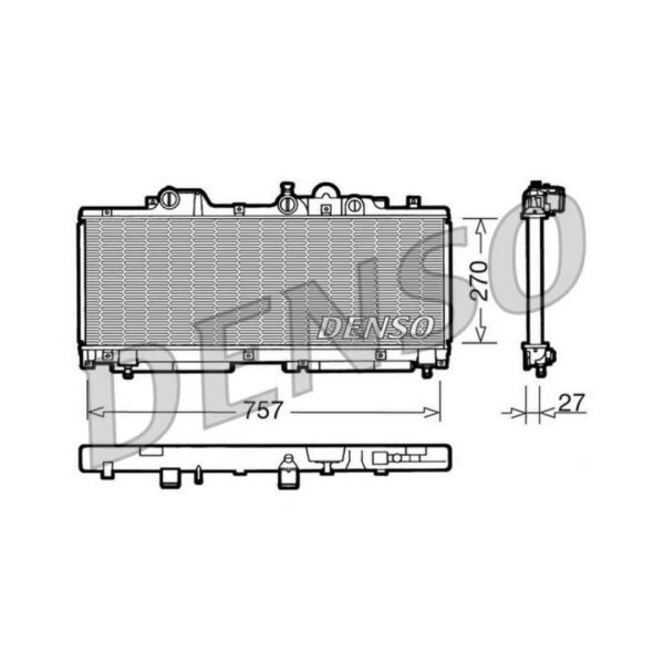 DENSO-DRM09091-Radiatore-motore-per-FIAT-Punto-I-Hatchback