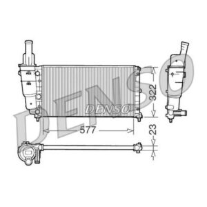 DENSO DRM09096 RADIATORE Fiat PUNTO 75 (1242 CC) MPI