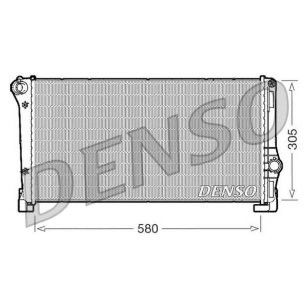DENSO DRM09101 RADIATORE Fiat / IDEA 13 JTD +/- AC
