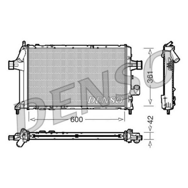 DENSO DRM20085 RADIATORE C/KIT Opel ASTRA G 17 TD