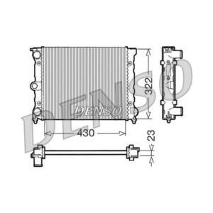 DENSO DRM32022 RADIATORE VW POLO 1000 / GOLF II 1300