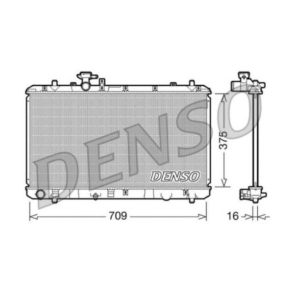 DENSO DRM47023 RADIATORE Suzuki SX4 15 I  MAN 10/05- / FI 1