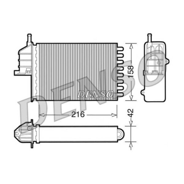 DENSO DRR09080 RISCALDATORE Fiat 600