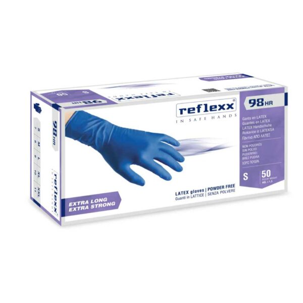 Guanti-In-Lattice-High-Risk-blu-Senza-Polvere-Reflexx-98