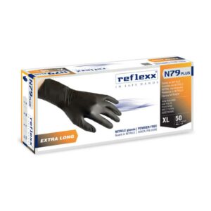 Guanti-in-Nitrile-monouso-50-PCS-REFLEXX-n79-neri-1
