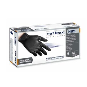 Guanti-in-Nitrile-monouso-50-PCS-REFLEXX-n85-nero-3