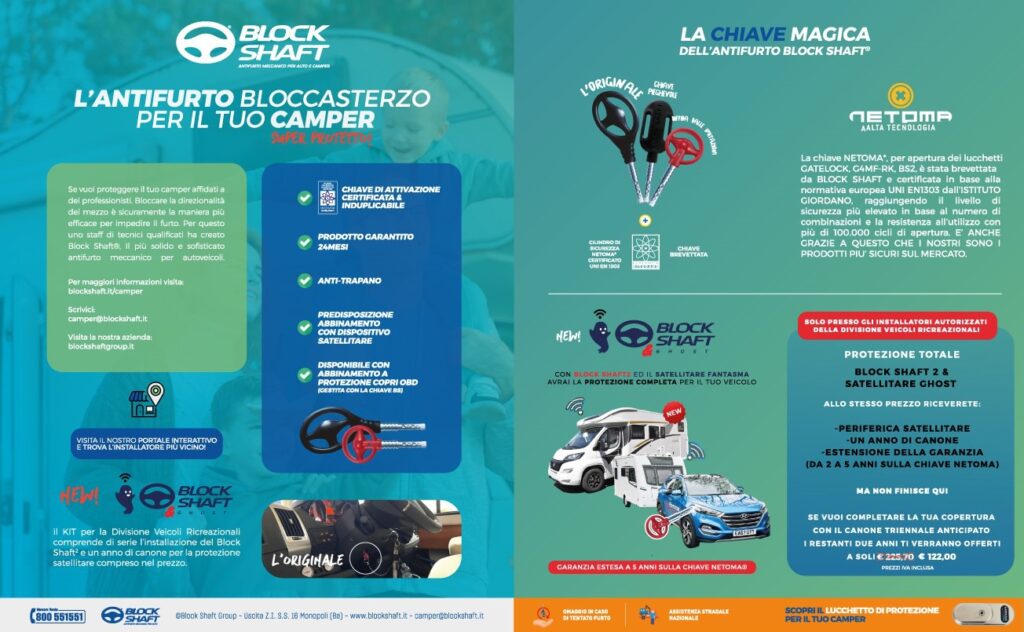 antifurto bloccasterzo per camper