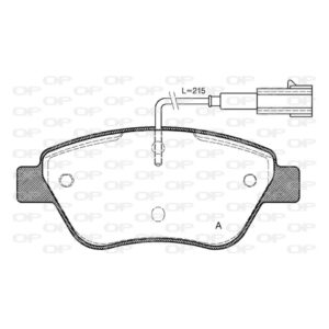 Pastiglia Freno BPA0858.01 BRAVO II, STILO