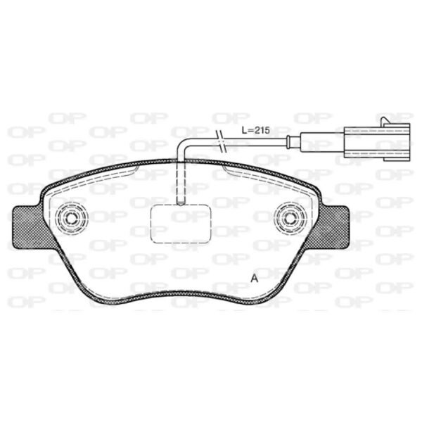 Pastiglia Freno BPA0858.11 500, DOBLO, G.PUNTO