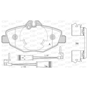 Pastiglia Freno BPA0990.02