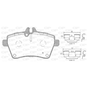 Pastiglia Freno BPA1144.00 MB CLASSE A/B