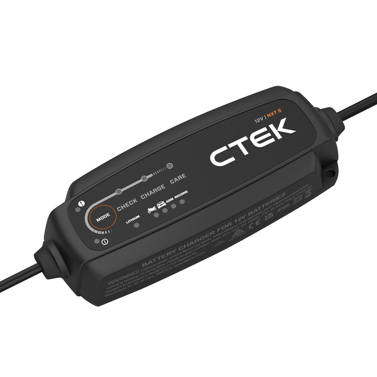 CTEK NXT 5 – Caricabatterie Automatico 12V 5A per Piombo-Acido e Litio (LiFePO4)