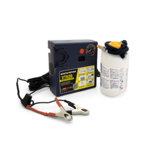Kit Gonfia e Ripara VT620 12V – Per Camper, Caravan e Furgoni – Compressore 15A con Cavi 8 m – Liquido Sigillante 620 ml – Ripara Fori fino a 10 mm – Compatibile TPMS